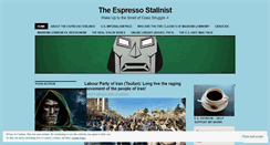 Desktop Screenshot of espressostalinist.com